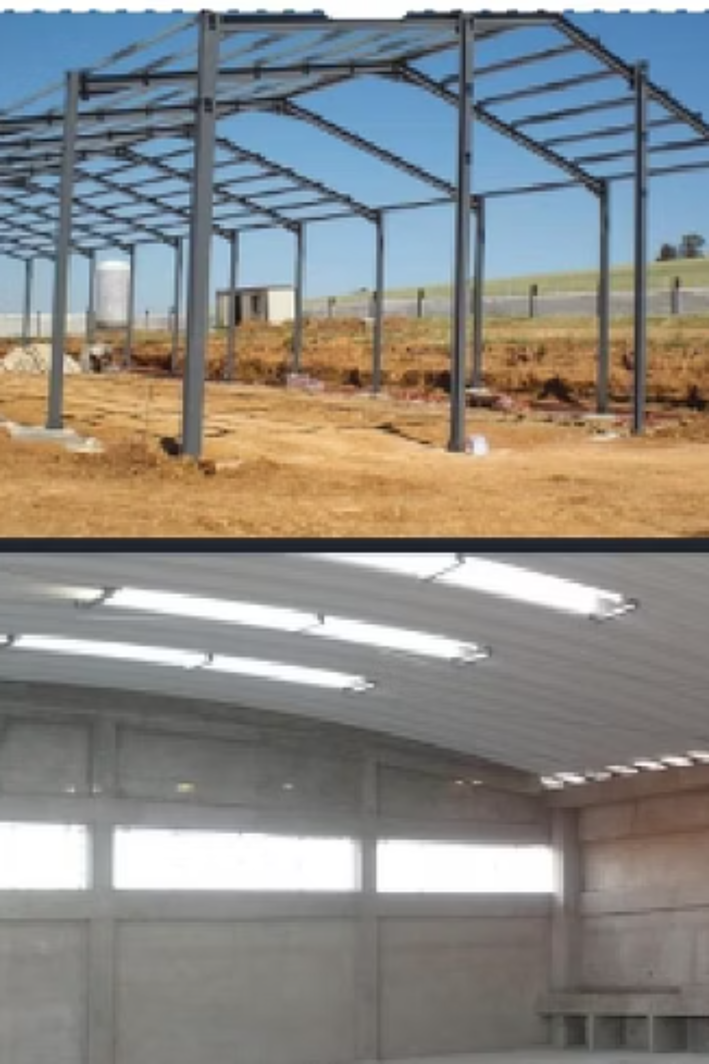 Charpente métallique pour usine au Maroc