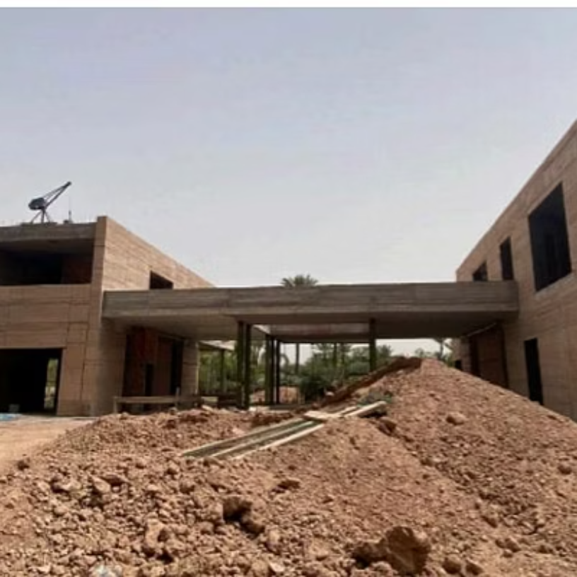 Détail d'une villa écologique à Marrakech